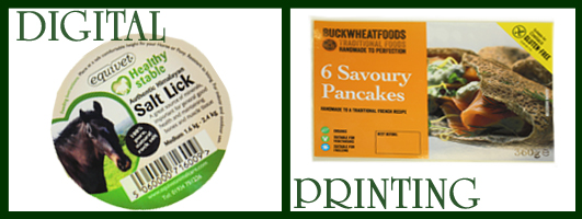 Etiquette labels printing team producing digital printed labels